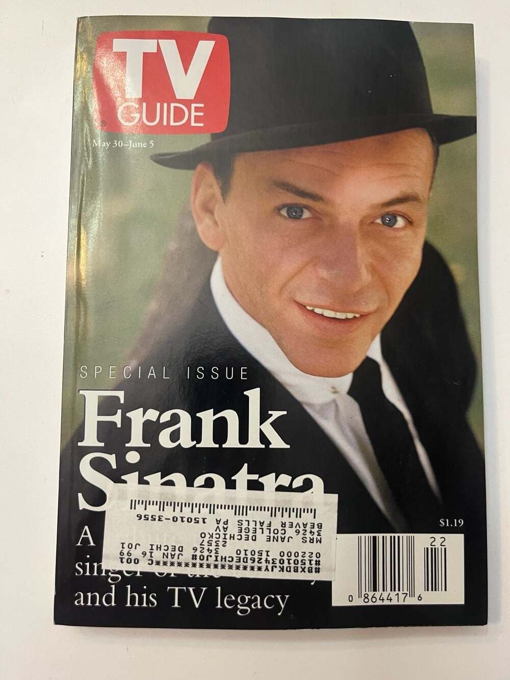 TV Guide Magazine May 30 - June 5, 1998 Special Issue - Frank Sinatra